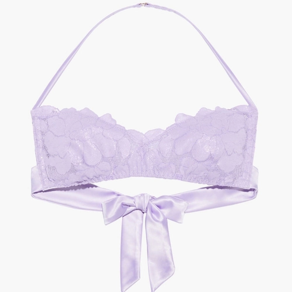 Savage x fenty brand new tie back lace bralette